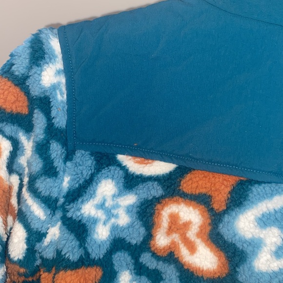 Art Class Orange and Steel Blue Sherpa Jacket with Pockets, NWT - Picture 7 of 8